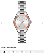 マイケルコース 腕時計  スリムランナウェイ シルバーの画像