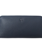 ネイビーの革長財布 Bianchi ですの画像