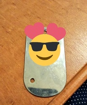 自宅のカギウラタロスとリュウタロスのキーホルダーの画像