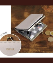 リンネル 二月号付録 グレーの財布の画像