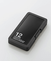 6枚入りの黒いSDカードのケースの画像