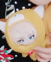 きつねのぬいぐるみの画像