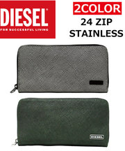 DIESELのグレーの長財布の画像