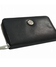 黒い革製の長財布の画像