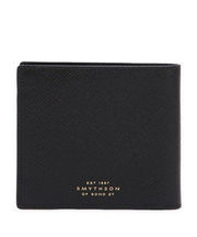 黒い革財布(２つ折)の画像