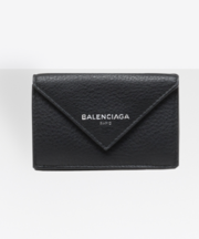 財布、黒色、革製、三つ折り、バレンシアガ（BALENCIAGAの画像