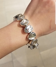 ケシパールシルバーバングル　ブレスレットの画像