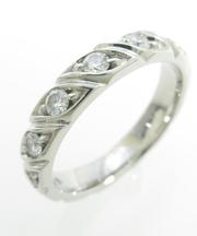 ショーメ トルサード 7つダイア付き指輪 k a s の刻印ありの画像