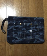 クラッチバック デニム Leeの画像