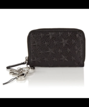 jimmy choo ジミーチュウ キーケース 黒革 黒皮 星柄 スター 財布の画像