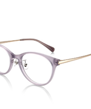 薄紫色のメガネの画像