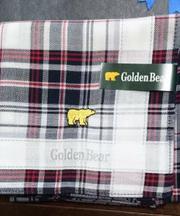 golden bearチェック柄のハンカチの画像