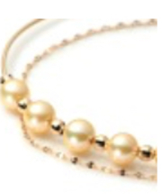 真珠と18金ワイヤーのブレスレット 初めて着けたのに…の画像