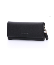 黒の長財布、レディースの画像