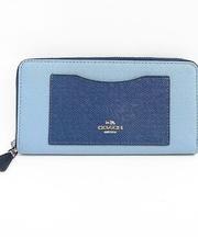 coachの長財布(青と水色)の画像