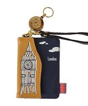 茶色と紺色の2色のパスケース に入ったICカードの画像