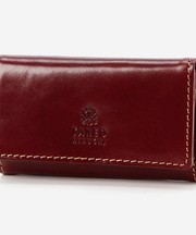 茶色 革製キーケース 鍵の画像