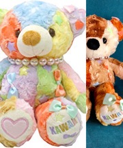 くまのぬいぐるみ二つの画像