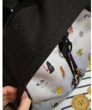 スターウォーズのリュックサック(黒色、グレー)の画像