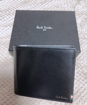 PaulSmith 黒の折りたたみ財布の画像