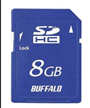 ８GBのSDメモリーカードの画像