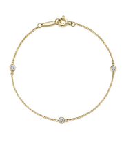 ブレスレット18金ゴールドダイヤ付きの画像