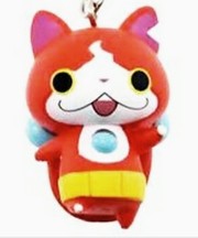 柏の二番街あたり、自転車の鍵、妖怪ウォッチのジバニャンのキーホルダー付きの画像