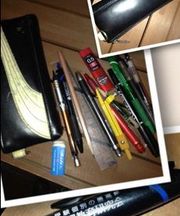 上本町で黒いポーチの筆箱の落し物発見！の画像