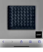 ２折財布　黒　ボッテガ　の画像