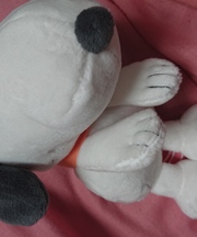 スヌーピーのぬいぐるみキーホルダーの画像