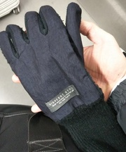 COLLECTORSのナイロン手袋 右手のみ ネイビー(黒にも見える) の画像