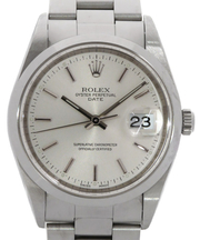 ロレックスの腕時計　シルバー　DATEの画像