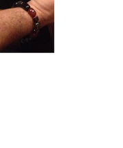 パワーストーンブレスレット　オニキス系の石の画像