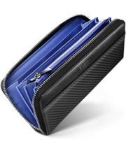 革の黒い長財布の画像