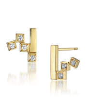 金とﾀﾞｲﾔのピアス（片耳）の画像