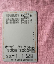 近鉄の回数券の画像