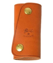 鍵　IL BISONTE　イルビゾンテ　3つ折りキーケース　茶色　鍵は5個の画像