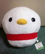 ぬいぐるみ　鳥　赤いスカーフ　もい鳥の画像