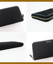 黒のPRADAの長財布の画像