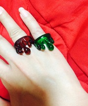 緑色 指輪 Q-pot ポイズンメルトリングの画像