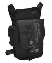 AVIREX 黒のレッグポーチの画像