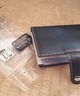 黒いカードホルダー(中身 カード数十枚)の画像