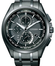 セイコーの黒の腕時計の画像