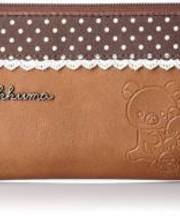 リラックマの茶色い長財布の画像