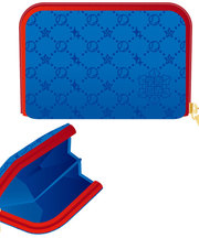 青いコインケースの画像