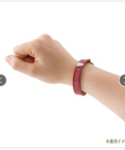 赤い革製のブレスレット(ディズニー)の画像