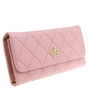 ピンク色の長財布の画像